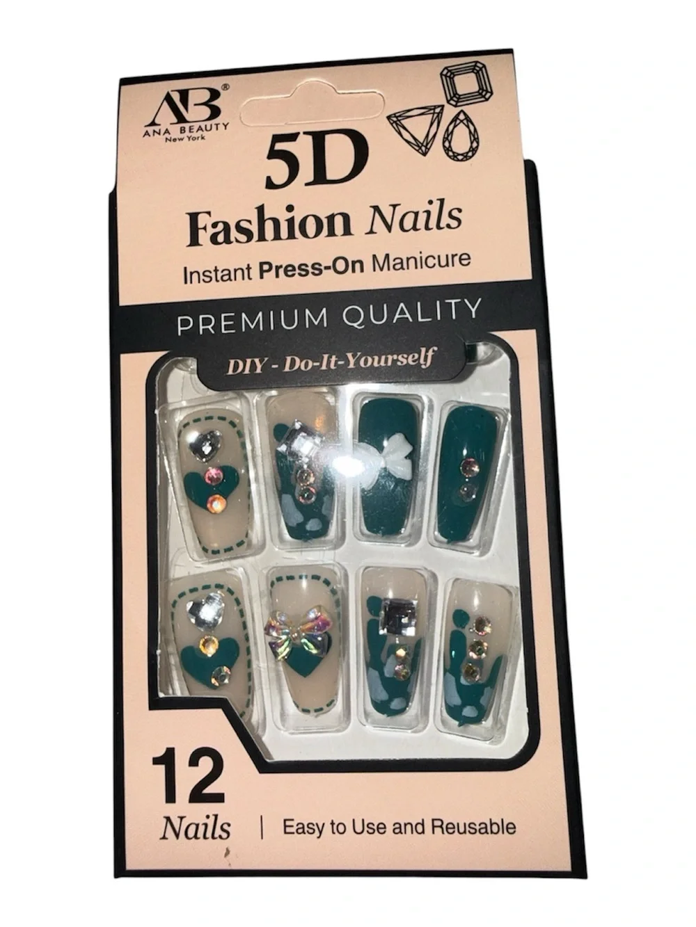 Ana Beauty 5D Fashion Nails 🩵
